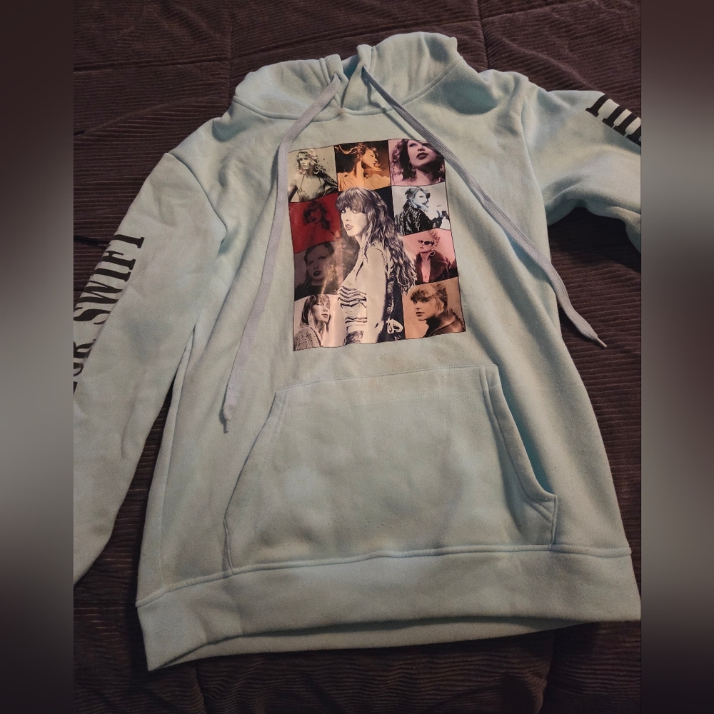 Taylor Swift Light Blue Hoodie